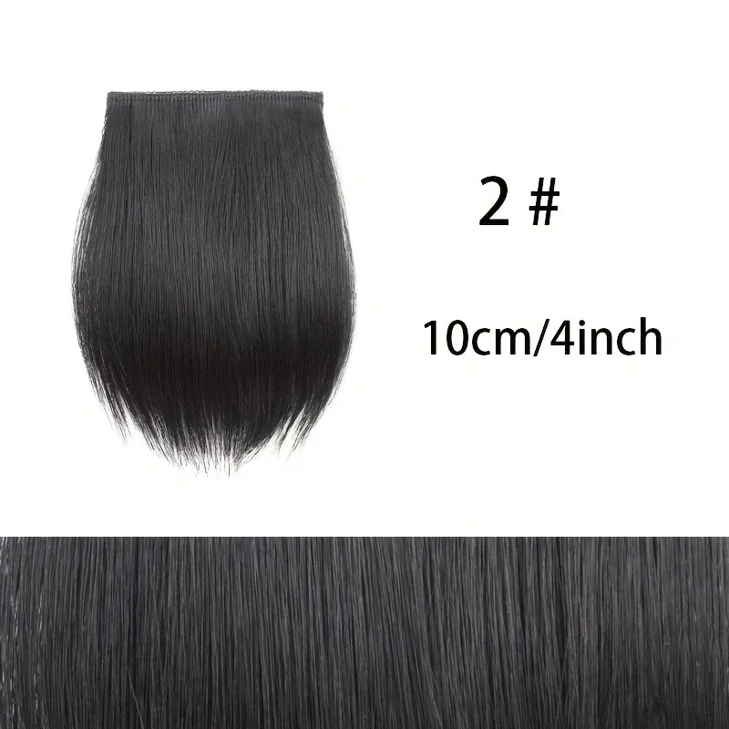 10cm/20cm/30cm Syntetisk kort lige pude Usynlig hårforlængelse Foring af hår Top Sidecover Hårstykke til kvinder — image 9