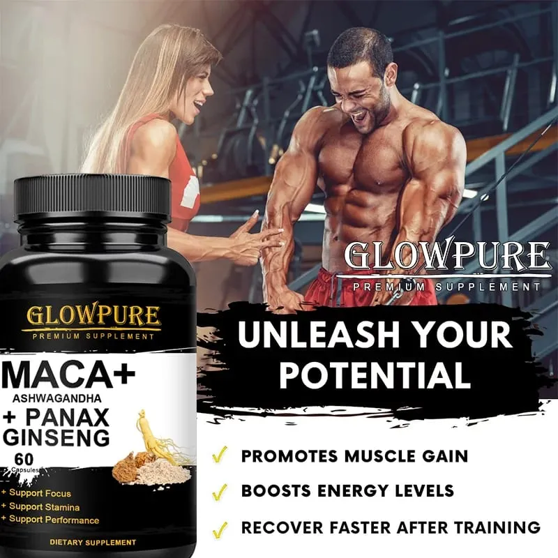 Organic Male Enhancing Supplement with Black Maca Stamina & Energy Men's Muscle Enlargement — image 2