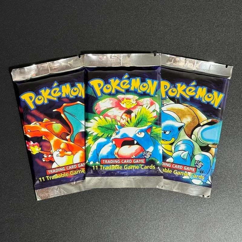 1. udgave basesæt 1999 Booster Pack TCG basesæt Ubegrænset spilkort Pokemon Charizard Blastoise Venusaur PTCG samleobjekt