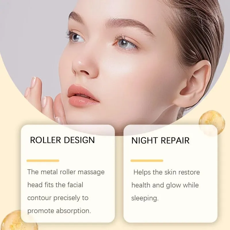 Roller Ball Night Essence Gentle Nourishing Moisturizing Skin Improving Face Condition Hydrating Night Serum — image 3