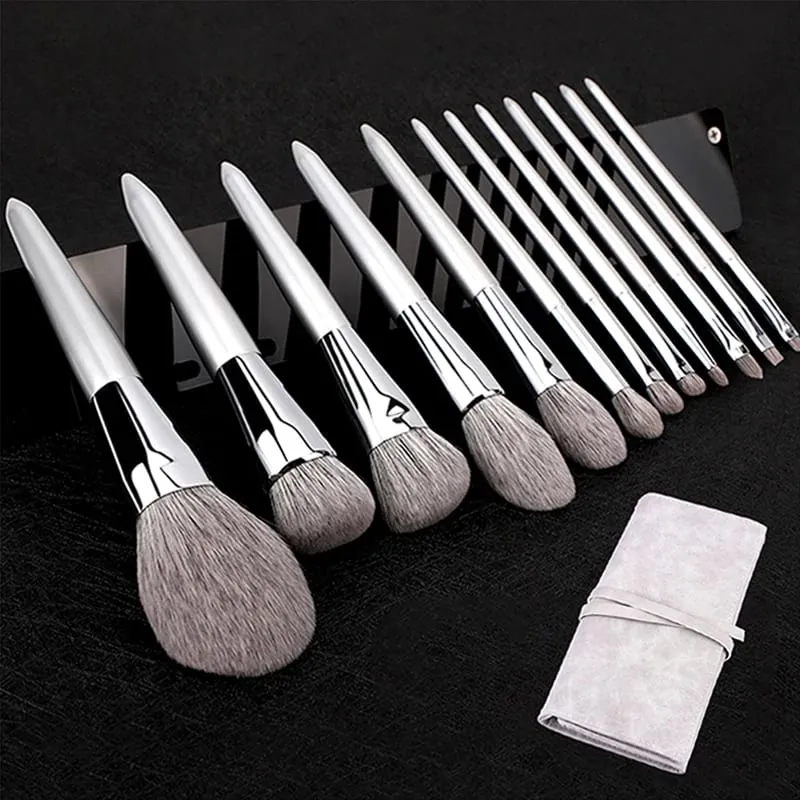 12PCS Makeup Brushes Kit Professional Natural Goat Hair Foundation Powder Contour Eyebrow Eyeshadow Lip Make Up Tools — image 8