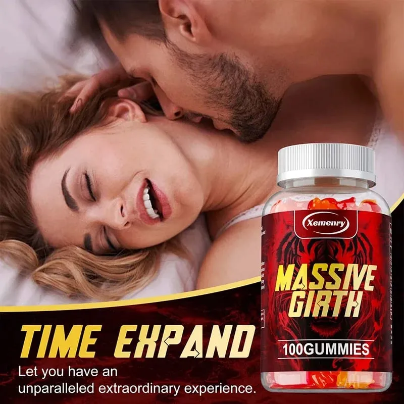 Massive Girth Gummies for Men - Men's Vitality Enhancer Increase Size and Stamina Boost Strength and Confidence Vegan — image 2
