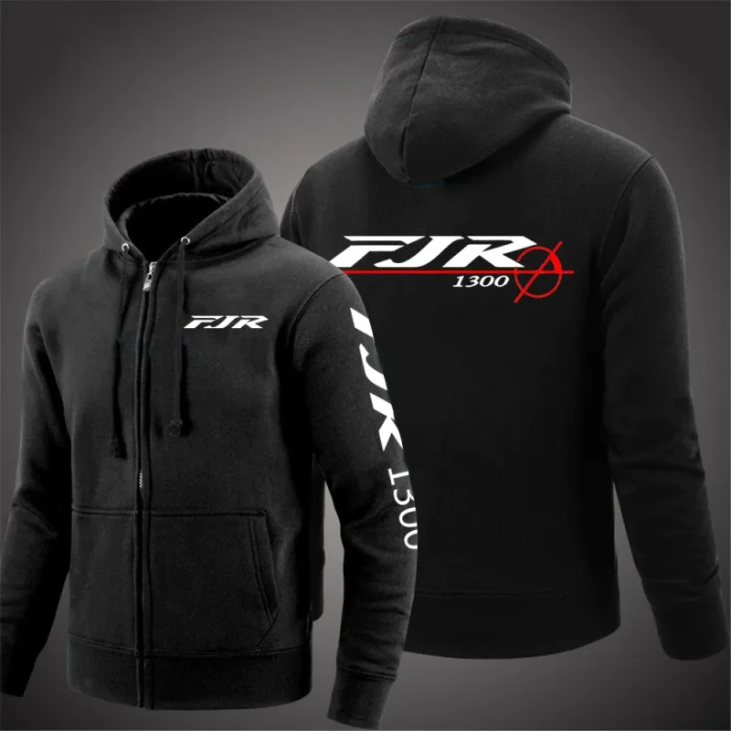 2025 Popular Coat Spring And Autumn Leisure Versatile Jacket Man's FJR 1300 MOTORCYCLE Logo Print Hooded Pullover Slim Hoodies — image 2