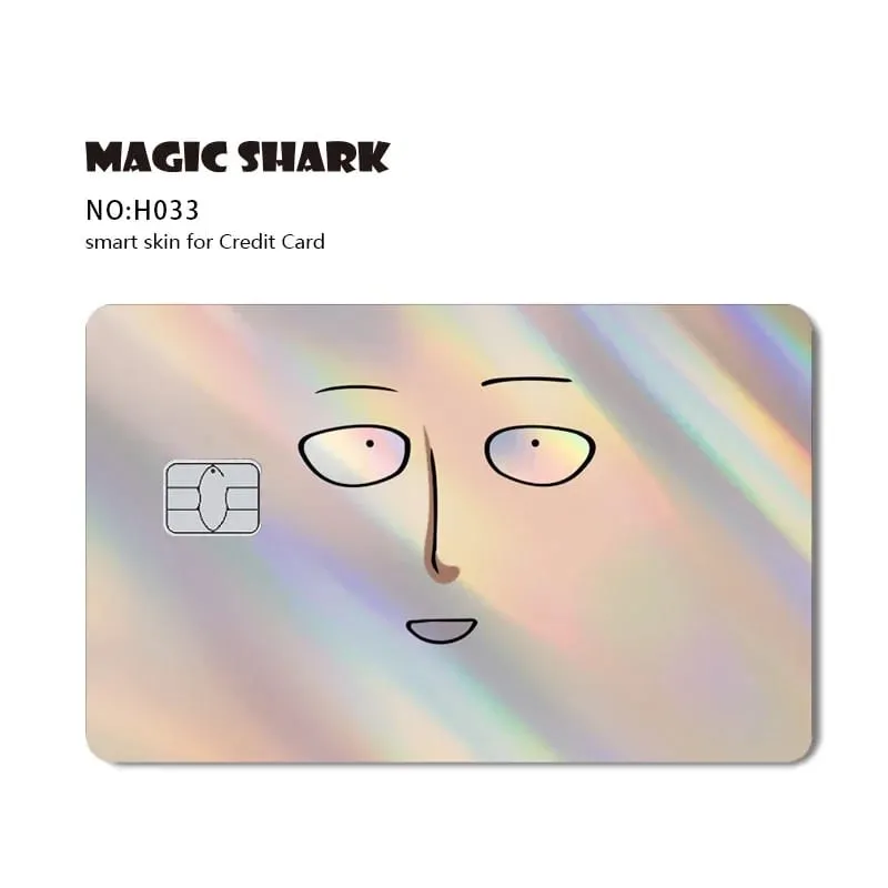 Magic Shark Skull Panda Hunter Broke Blue Eyes Dragon Laser Holographic Sticker Cover Film Skin for Credit Bank Debit Card — image 17
