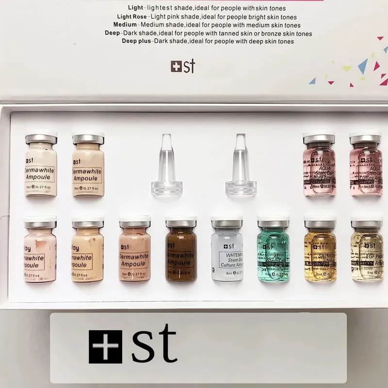 Korea Face 8ml Brightening BB Cream Beginner Starter Kit Niacinamide/Peptide Wrinkle-Fighting BB Cream Skin Care Serum Beauty