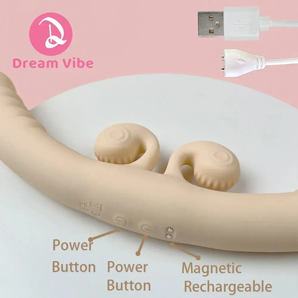 4motorový dvojitý vibrátor dildo 10 silných vibrací Dámský masážní přístroj Lesbická láska Hračka Dárek Penetrace Sex Toy Girl — image 4