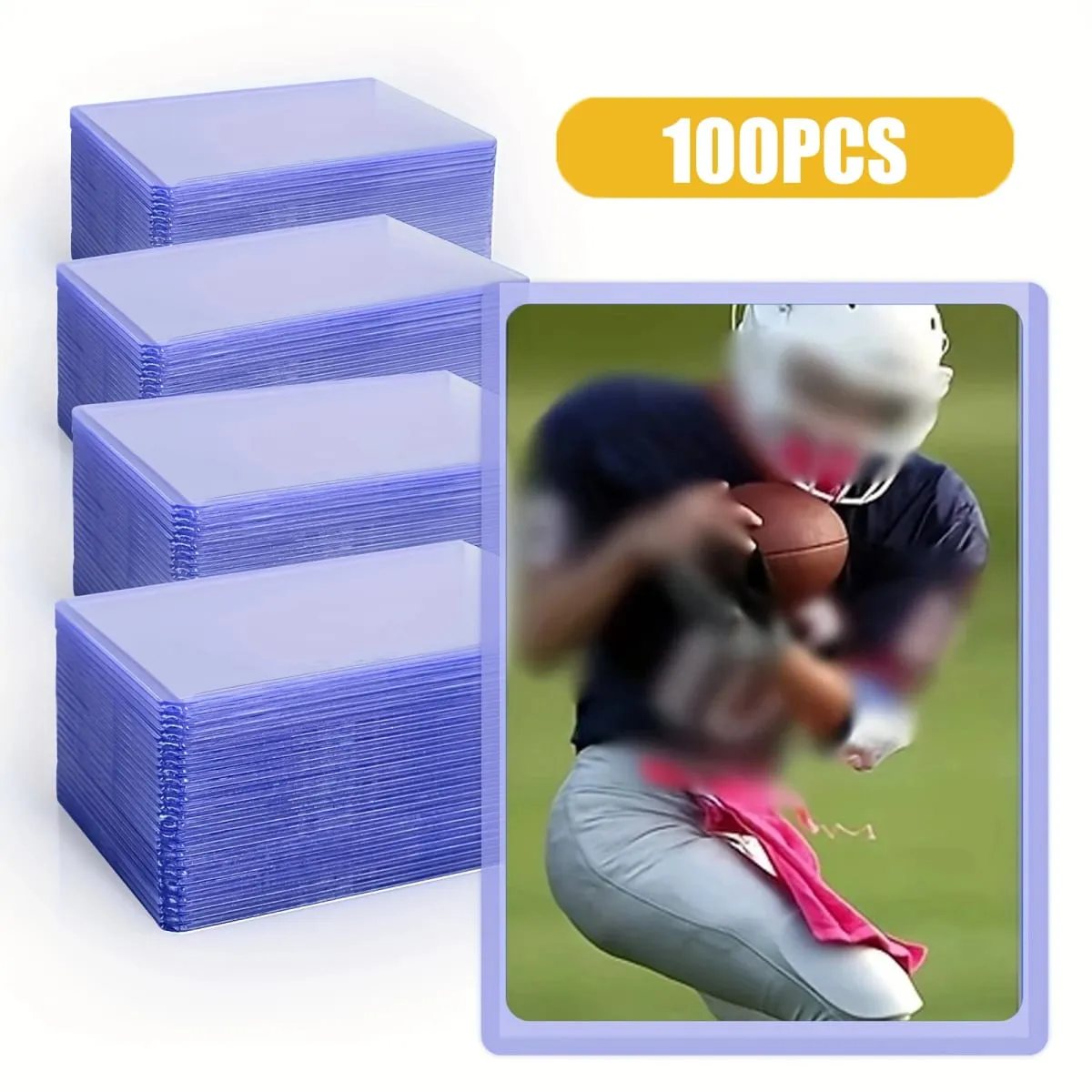 25/50/100 Count Card Sleeve for Cards 3'x4' Baseball Card Sleeve Hard Plastic Card Protector for Game Trading Cards Sports Car — image 2