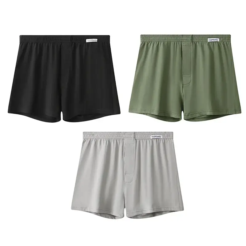 1/3 PCS Men's Cotton Loose Boxer Shorts Soft Moisture-Wicking Jersey Underwear Plus Size Lounge Summer Stretch Sleep Arrow Pant — image 18