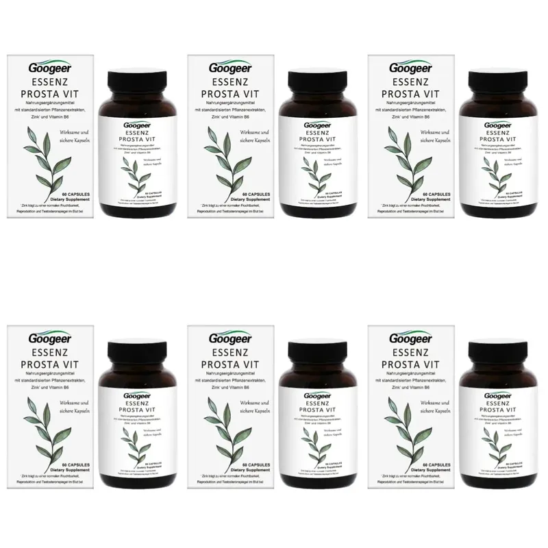 Googeer Prosta Vit Essenz Capsules with Saw Palmetto Zinc Vitamin B6 Supports Prostate Urinary Health Daily Comfort 60 Count — image 11