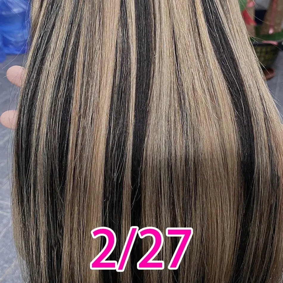 Micro Ring Hair Extension Ombre 100% Virgin Human Hair Extensions Nano Ring Micro Beads Tip Thick Full Head 18"-30"extensiónes — image 19