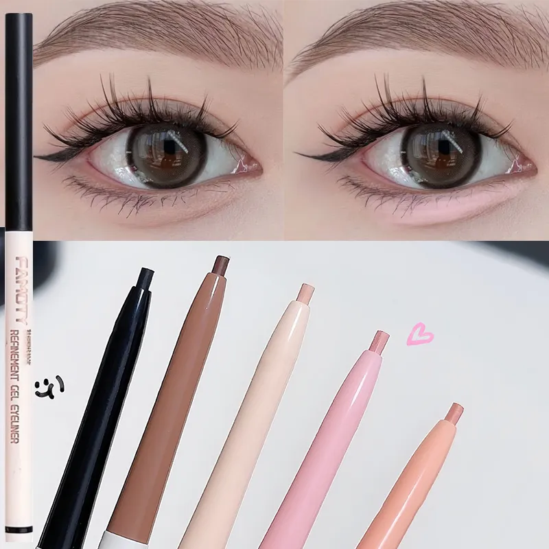 1PC Lying Silkworm Eyeliner Gel Pen Smooth Long Lasting Matte Eyeliner Waterproof Eye Liner Gel Pencil Quick Dry Korean Makeup — image 2