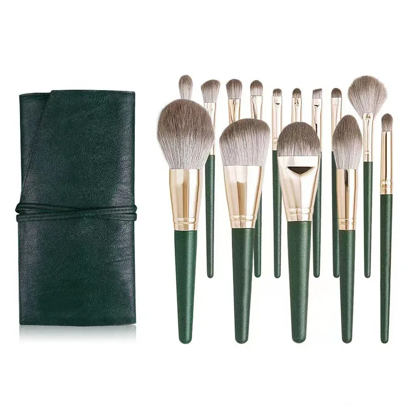 14Pcs Makeup Brushes Set Large Fluffy Soft Eye Shadow Foundation Brush Women Cosmetic Powder Blush Blending Beauty Make Up Tools — image 9