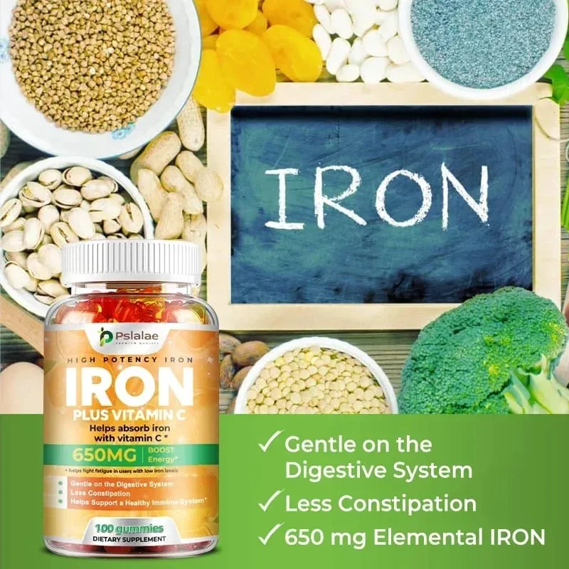 Iron Gummies 650 Mg - Supports Red Blood Cell Production Promotes Absorption Relieves Fatigue Improves Energy Gluten-free — image 5