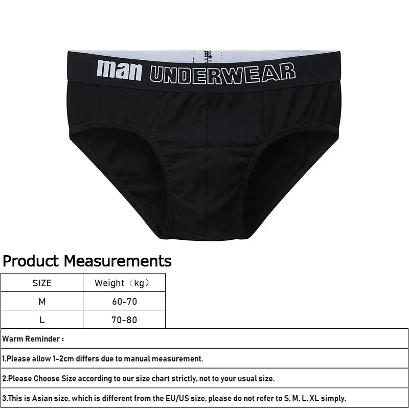 Cotton Briefs Mens Comfortable Underpants Man Underwear M L Size Sexy Man Boxers Breathable Underwear — image 8
