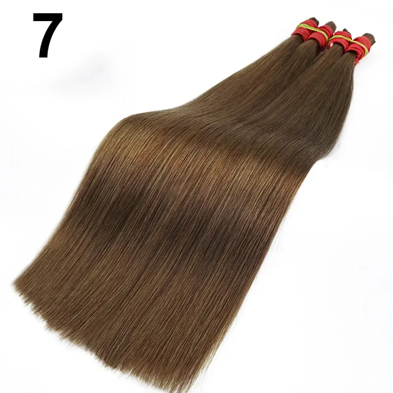 Extensiones de cabello humano 100% Real sin trama, cabello humano Remy a granel, cabello indio virgen negro Natural sin procesar, trenzado para mujeres