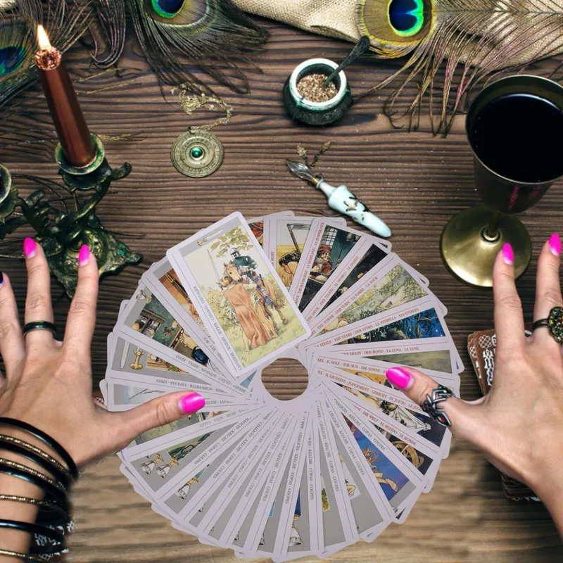 Decameron Tarot Cards Mordern Witch Angels Series Everyday Witch Oracle Cards PDF Guideboock English Board Games — image 5