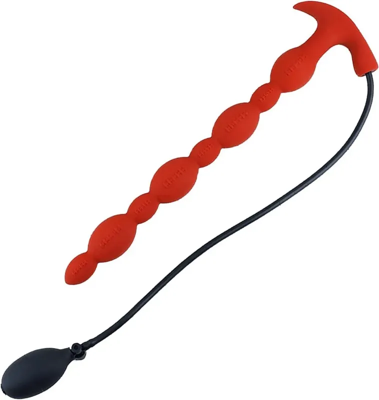 Extra dlouhé nafukovací anální korálky Dildo na zadek Obrovský silikonový nastavitelný rozměr Velký tlustý korálek se 4 kuličkami s T-base Sexuální hračky pro dospělé