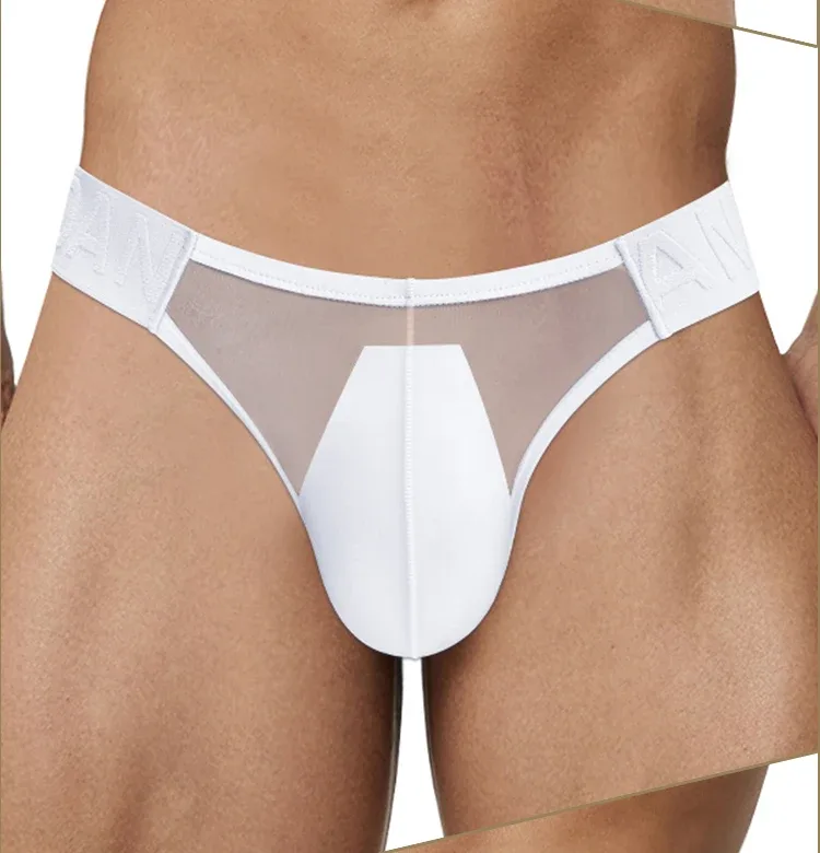 Sexy Men Bikini Briefs Man Underpantsr Slip Transparent Mesh Underwear Male Cuecas Men's Panties Ultra-thin Gays Sports Briefs — image 13