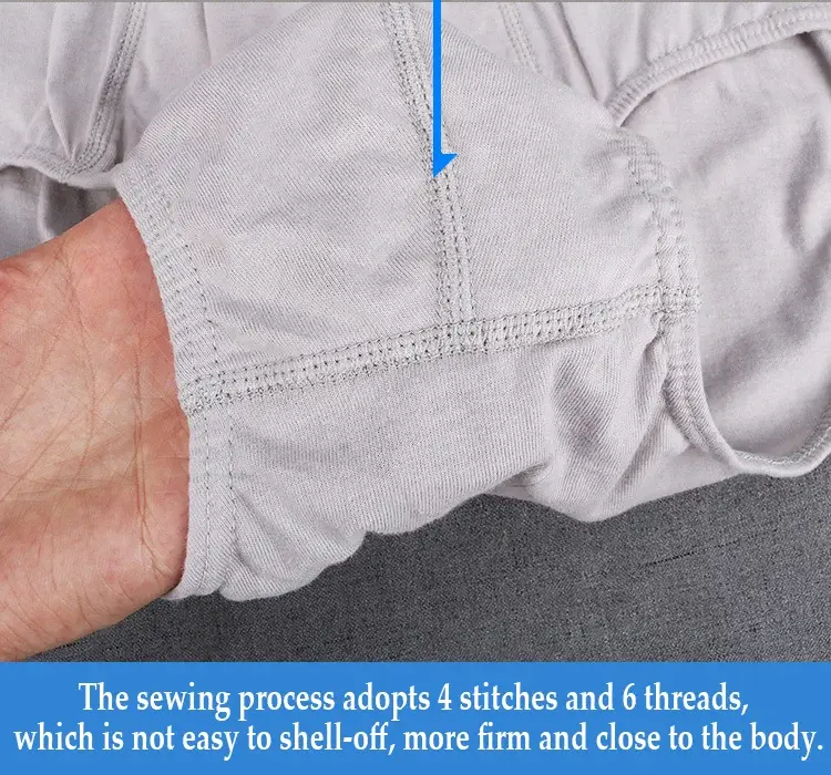 6 Pcs Big Size Briefs Large Underwear For Men Underpants Cotton Boys Panties Undies Male Knickers XL 2XL 3XL 4XL 5XL 6XL 7XL 8XL — image 3
