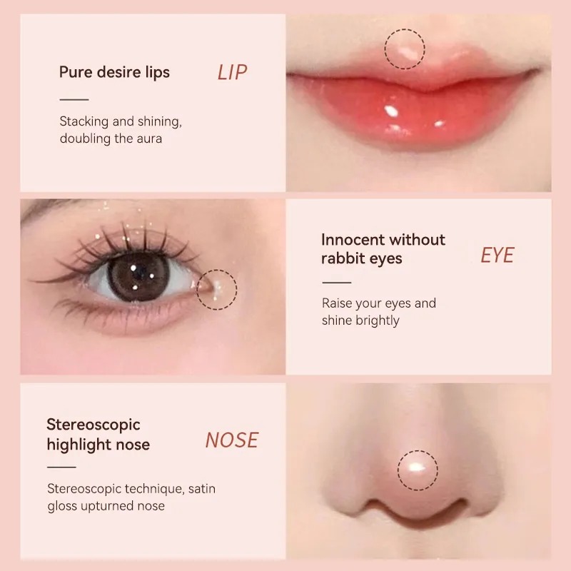 3D star eye double head silkworm pen keep makeup lasting waterproof and not easy to stain brighten — image 6