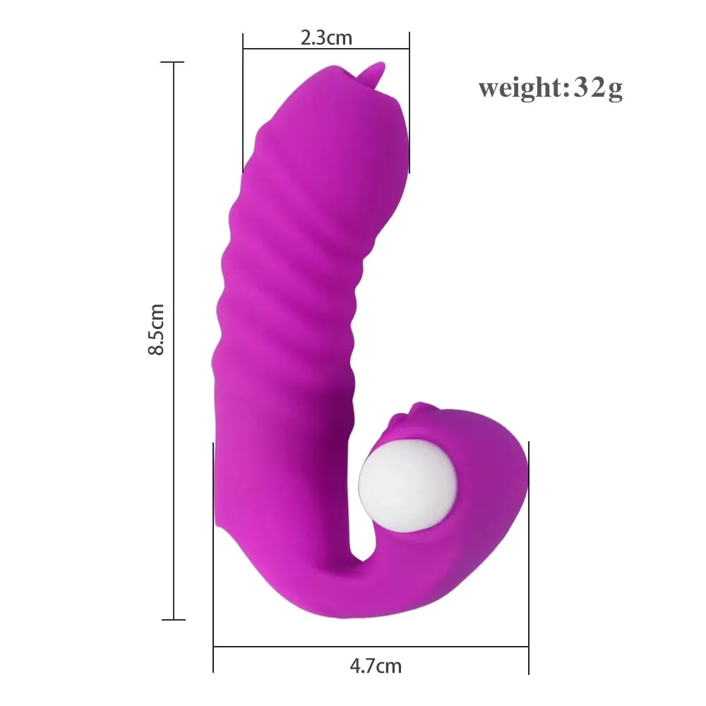 Finger Hülse Vibrator Weibliche Masturbator Klitoris Stimulieren Zunge Lecken Vagina Massager Erotische Sex Spielzeug Für Frauen Produkte — image 6