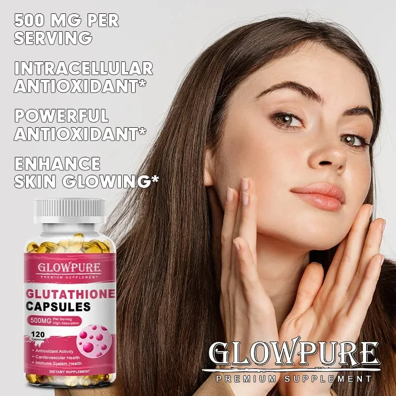 Glutathione Capsules for Skin Detox and Immune System Support with High Absorption Formula Beauty Care Health Supplement Vegan — image 2