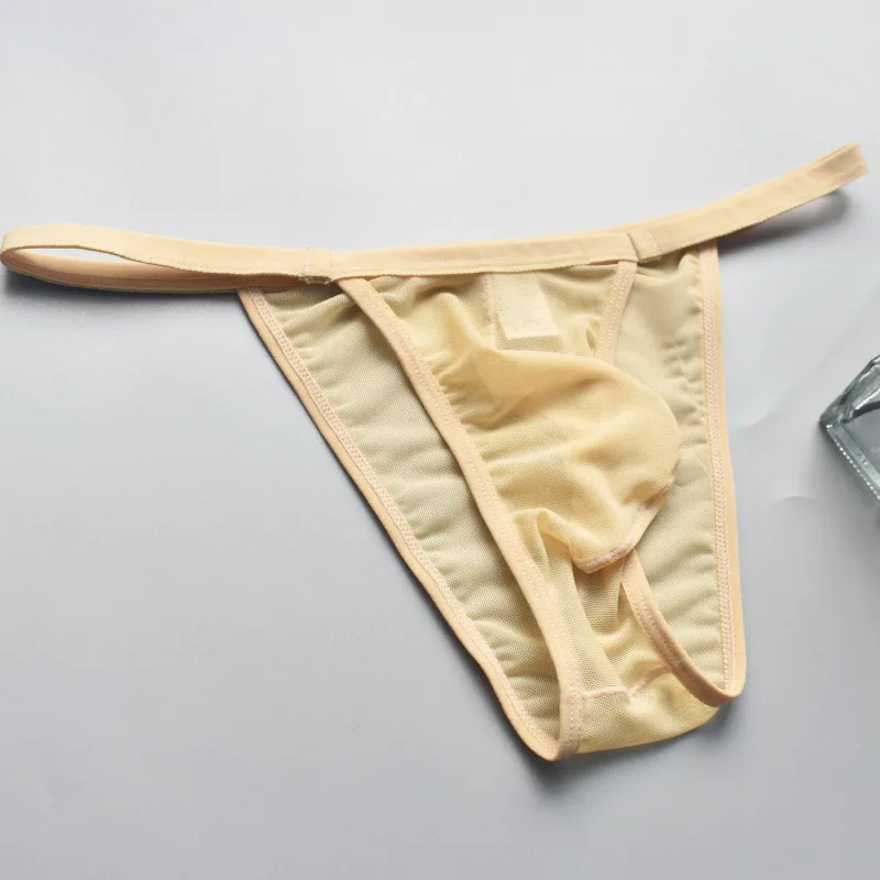 Men's Mesh Briefs Slip Sexy Men Underwear U Pouch Breathable Man Underpants Cuecas Masculinas Quick Dry Gay Bikini Sissy Panties — image 12