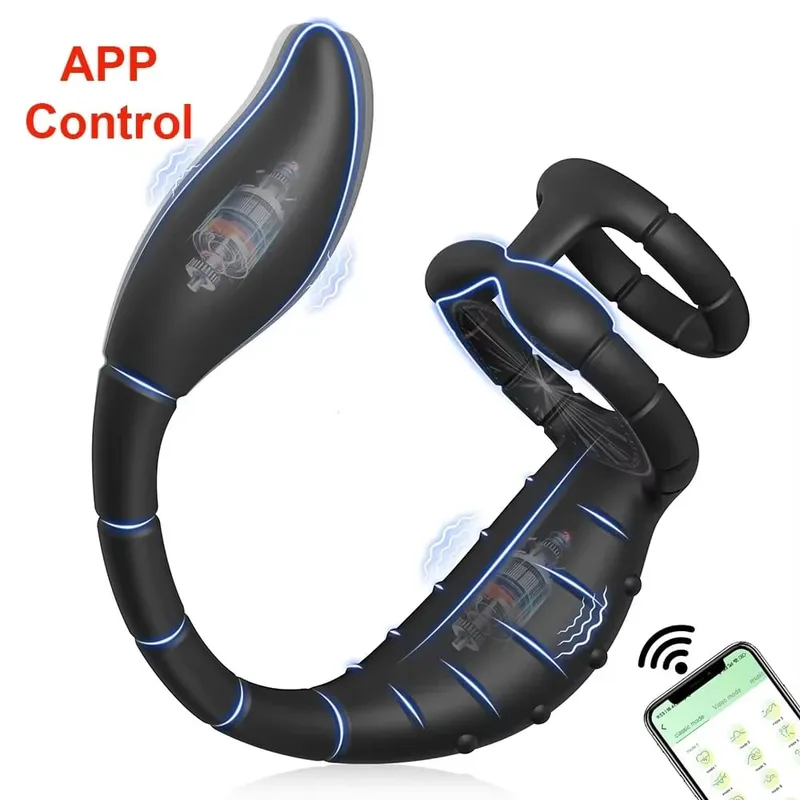 Vibrating Butt Plug Cock Ring for Men Remote Control Anal Vibrator Prostate Massager Gay Anal Plug Adult Goods Sex Toy for Men — image 11