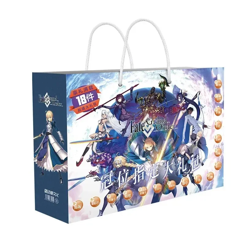 Anime Lucky Gift Bag Bungou Stray Dogs Haikyuu Collection Toy Include Postcard Poster Bookmark Lomo Cards Genshin Impact Figure — image 29
