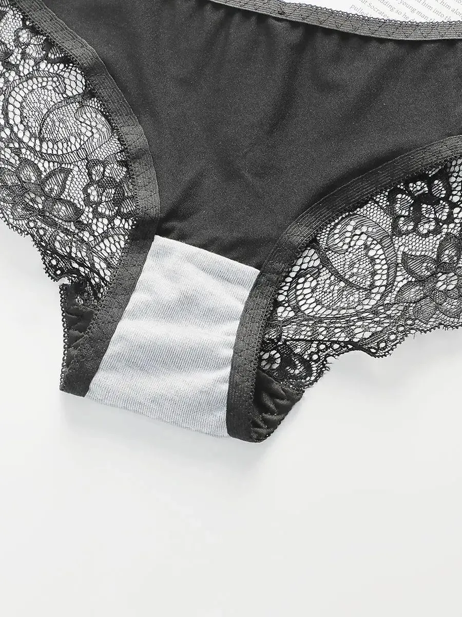 Women's Front Button Back Cross Strap Bra Set Gathering Push Ups Solid Color Lace Sexy Daily Comfort Casual Underwear Set A2159 — image 6