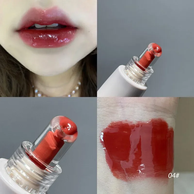 Jelly Lip Gloss Long Lasting Mirror Water Lip Glaze Colored Moisturizing Lipstick Crystal Shiny Lip Tint Korean Lips Care Makeup — image 3