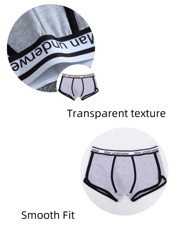 1/4pcs Men Underwear Boxers Cotton Panties Breathable Solid Boxershorts Male Mid Waist Underpants Trend Man Shorts Homme Shorts — image 5