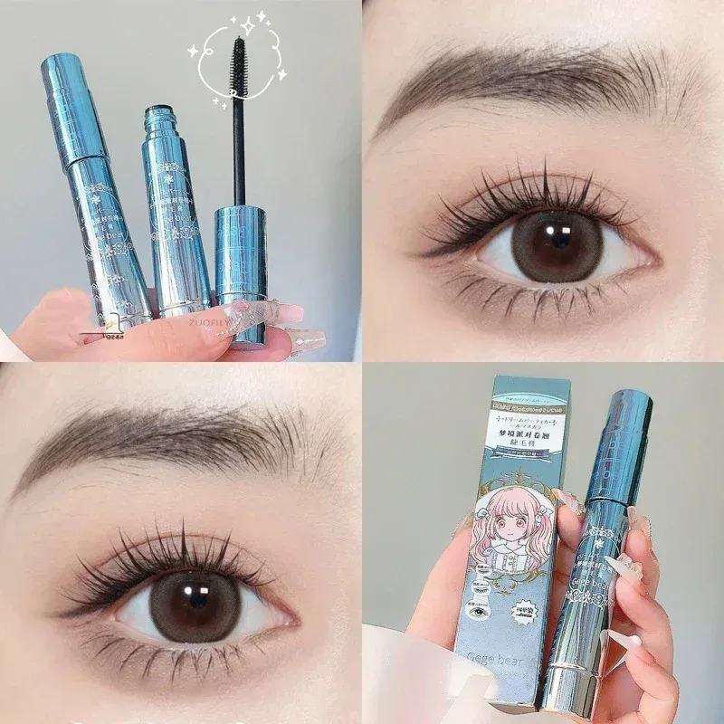 Silk Fiber Lash Mascara Αδιάβροχη μακράς διαρκείας Extension Eyelashes Lengthening Curling Mascara Black Eyelash Makeup Cosmetic — image 4