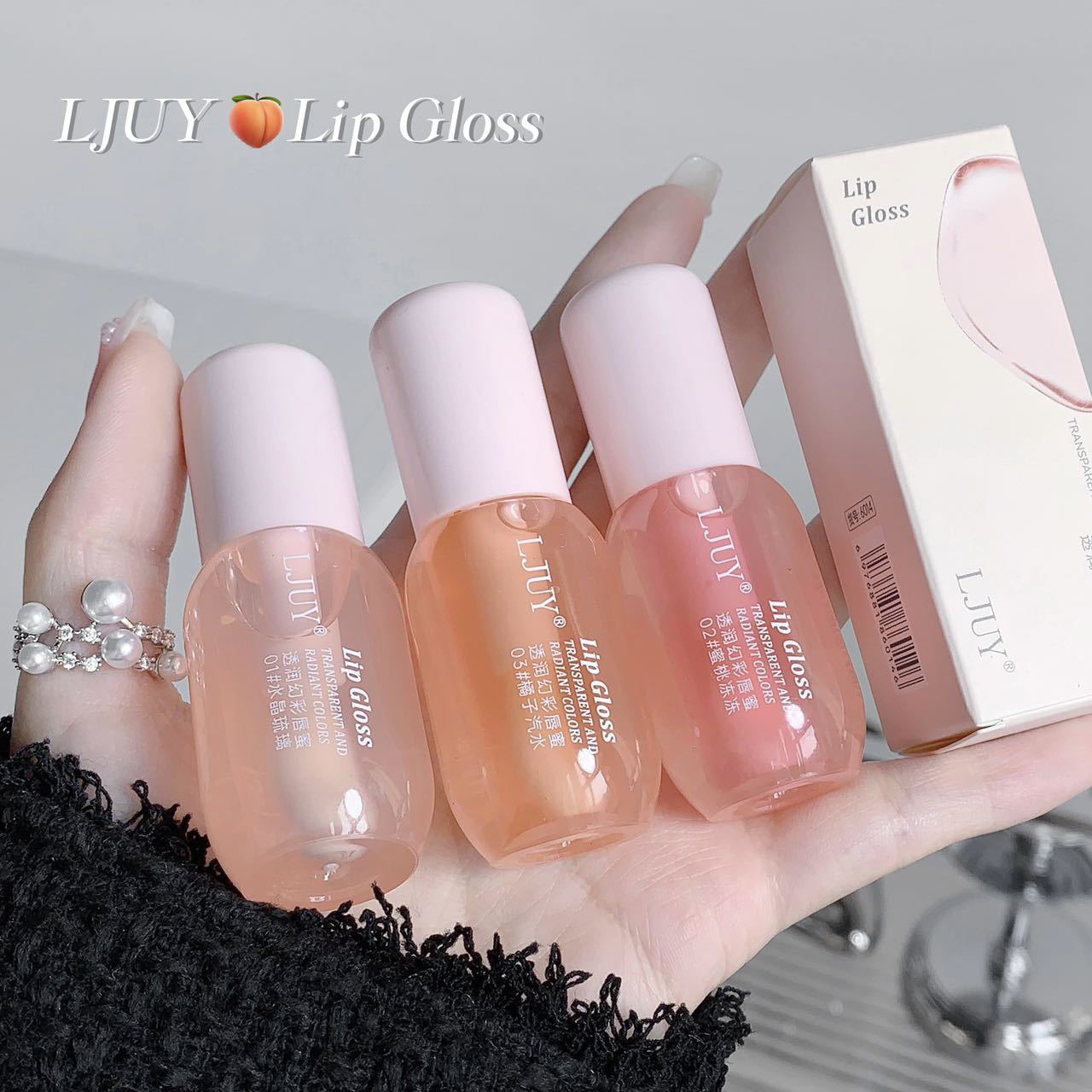 Fruit Crystal Jelly Lip Oil Hydratační Transparentní Skleněný Lesk na rty Plumping Clear Lip Plumper Sérum Péče o rty Makeup Kosmetika — image 5