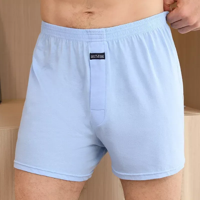 Boxer homme Pantie Lot sous-vêtement ample grand court coton grande taille sous-vêtements pour homme Boxer slip solide moyen homme Boxer — image 11