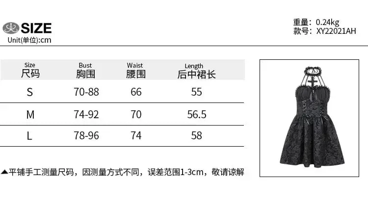 Mall Gothic Emo Jacquard A-line Dresses Goth dress Elegant Grunge Ruched Bandage Partywear Punk Black Women Halloween Club Dress — image 7