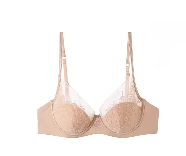 Set di lingerie in pizzo e raso in stile francese con spalline regolabili e reggiseno con imbottitura sottile e morbida biancheria intima per ragazze musulmane — image 11