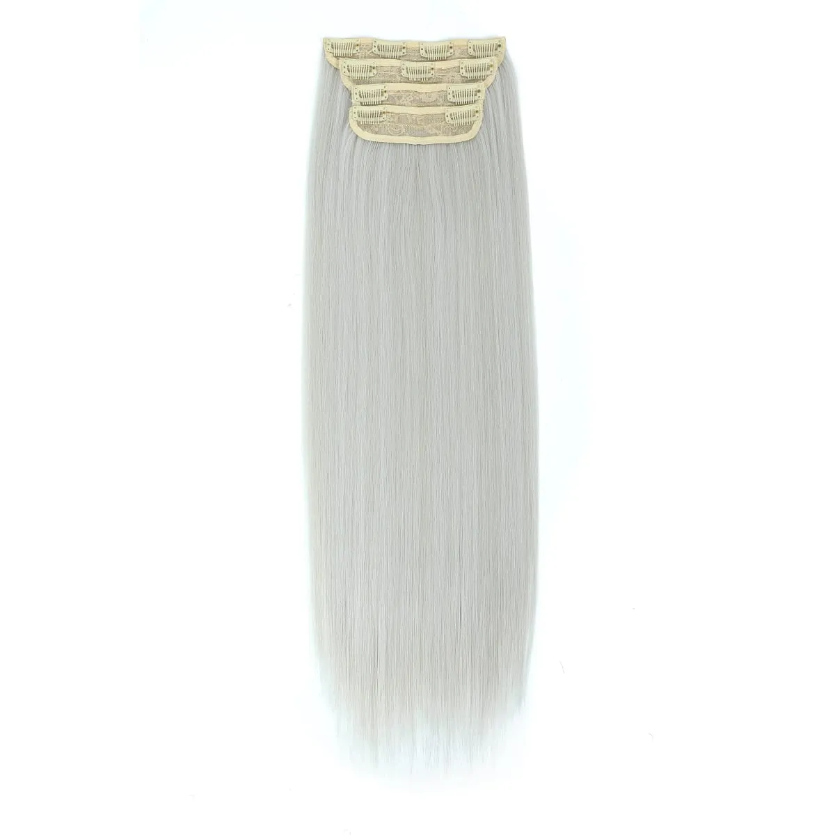 Magicae 24Inch 200G Straight Clip in Hair Extensions Blond 27/613 Ombre Brown 4Pcs/Pack Natural Bio Human-Like High Temperature — image 20