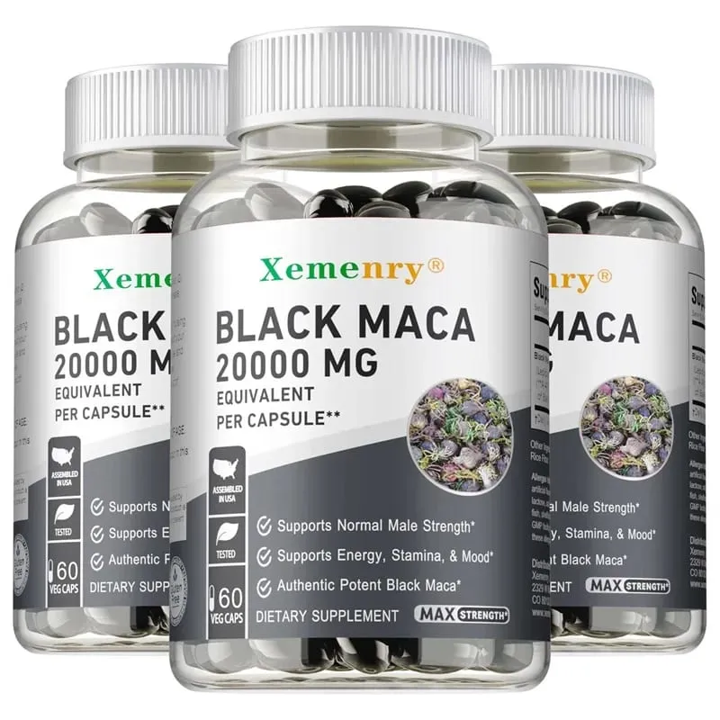 Black Maca Root Supplement - Improves Strength Endurance and Mood Enhances Performance and Boosts Energy — image 8
