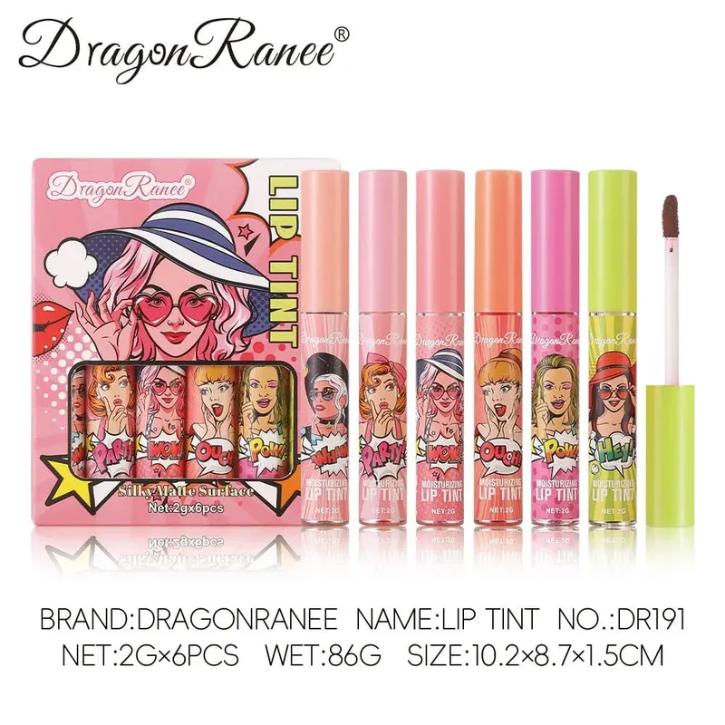 6-pack Lip Gloss Set is easy to color and does not fade. It is a must-have for beginners with lip gloss and holiday — image 6