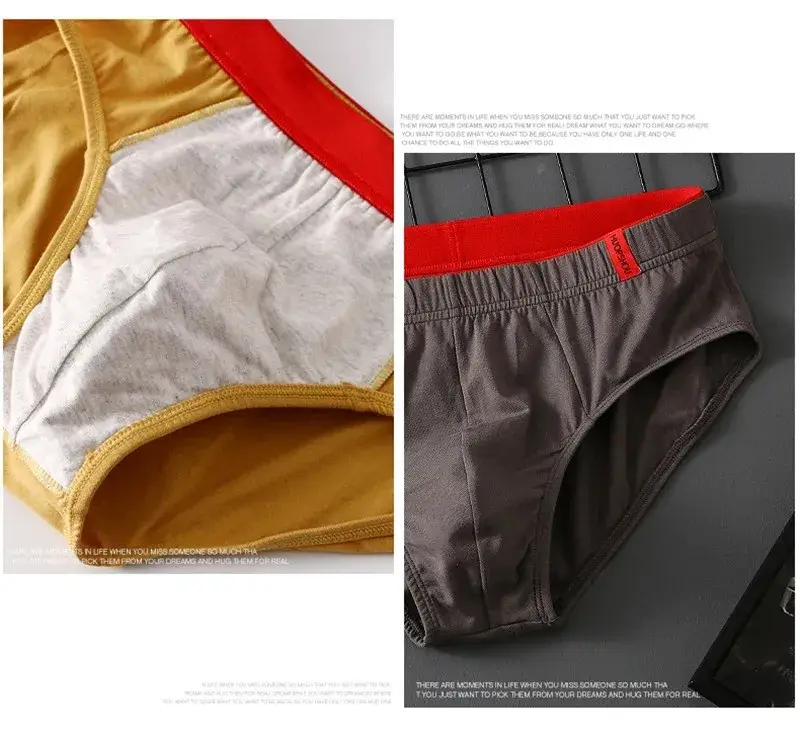 1/3PCS männer Slips Aus Reiner Baumwolle Hohe Qualität Bequeme Unterhose Atmungsaktive Shorts Unterwäsche Dessous Höschen Calcinha Cuecas — image 13
