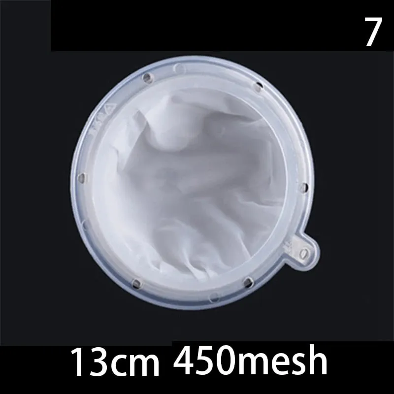 1pc 100/120/200/300/400/450 Mesh Nylon Filter Stainless Steel Funnel For Fruit Milk Traditional Chinese Medicine Oil White Wine — image 13