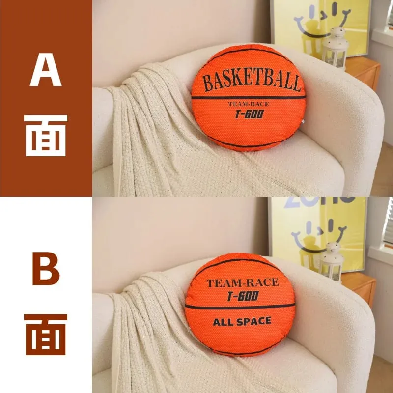 48cm Sports Ball Plush Pillow Stuffed Soft Seat Cushion Decorative Volleyball Rugby Table Tennis Basketball Golf Billiards Gift — image 14