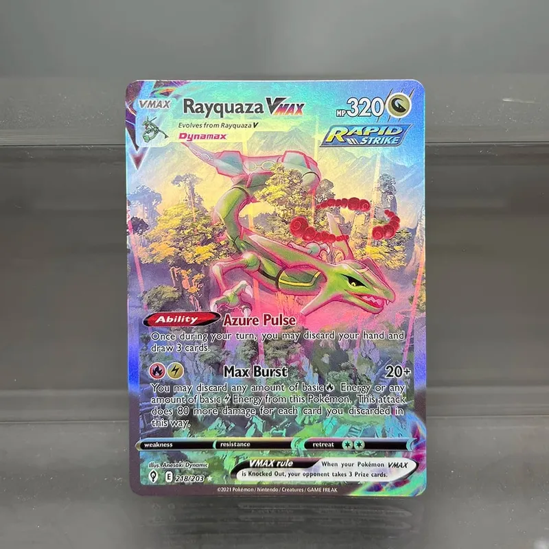 Foil PKM Single Cards Pikachu Charizard EX Bubble Mew Game Rare Collection Cards PTCG Rainbow Proxy Cards — image 25