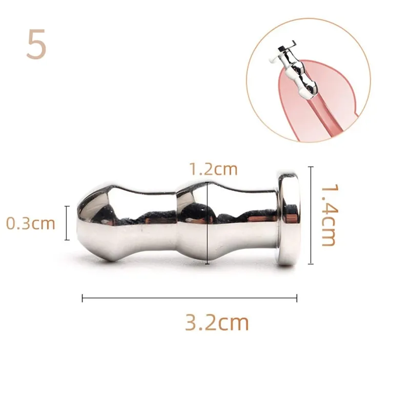 Male Stainless Steel Urethral Plug Urethral Dil Sounding Penis Plug Urethra Stimulate Dilator Masturbation Rod Sex Toys For Men