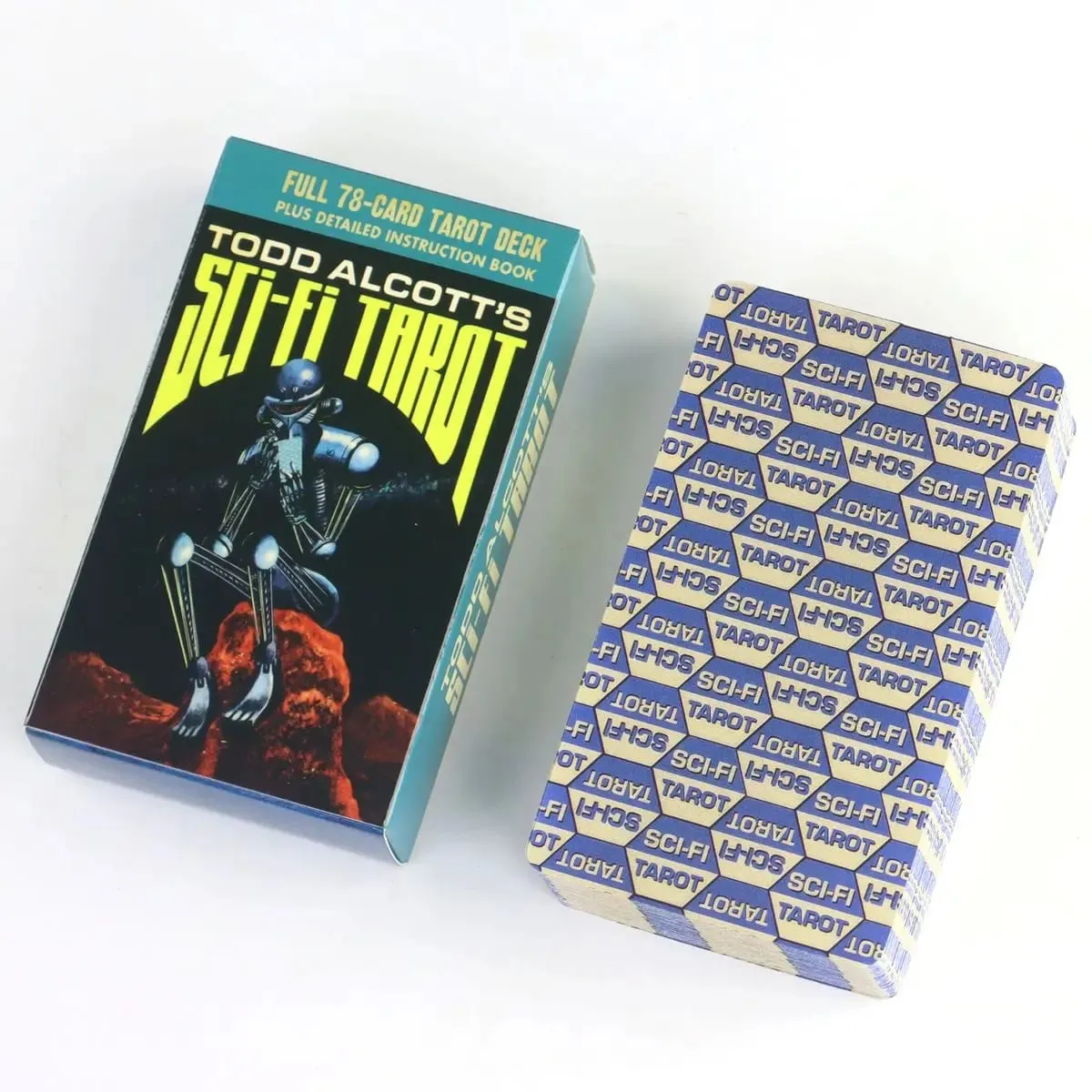 Todd Alcott's Sci-Fi Tarot Science-Fiction-themed Tarot Deck Based on Rider Waite System 10.3*6cm 78 Pcs Tarot Cards