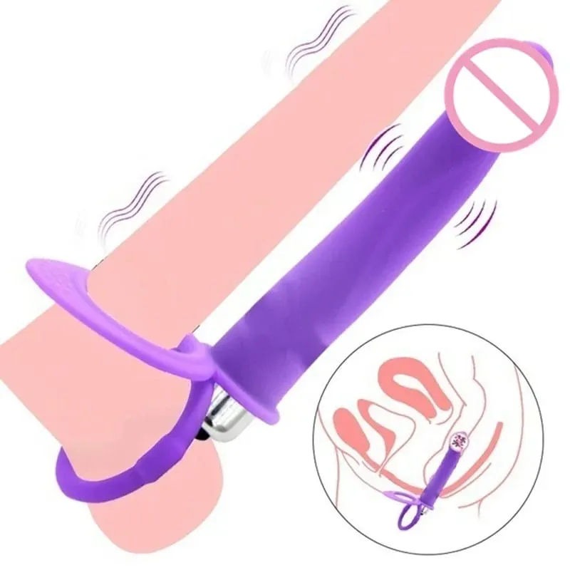 Vibrator Double Penetration Anal Plug Dildo Butt Plug For Woman Strap On Penis Massage Vagina Plugs Adult Sex Toys For Couples — image 6