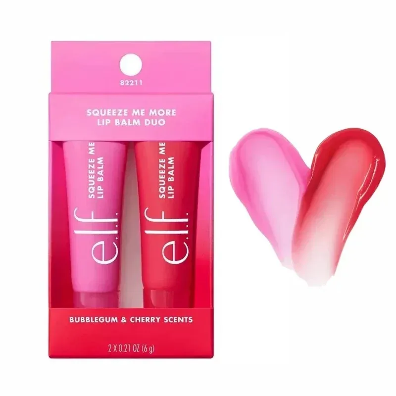 Hot Brand Elf 2Pcs Duo Set Mango-Watermelon Mint-Chocolate Bubblegum-Cherry Lip Balm Lasting Moisturizer Lip Gloss Cosmetics — image 46