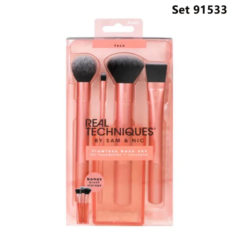 Real Techniques Professioanl Makeup Brushes Set Soft Fluffy for Cosmetics Foundation Powder Face Eyeshadow Blending Beauty Tools