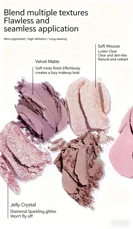 78 Colors Professional Eyeshadow Palette Book Design All In One Makeup Set Shimmer Matte Highlighter Contour Blush Lip Gloss Cos — image 4
